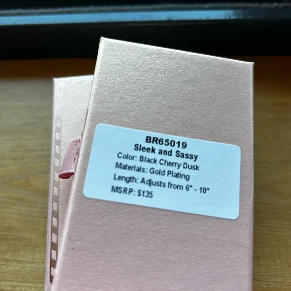 Bomb Party Jewel Candy, Sleek and Sassy, Black Cherry Dusk, Gold - Picture 2 of 3